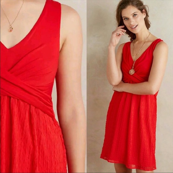 Anthropologie Amadi NWT Red Dress - Picture 1 of 9